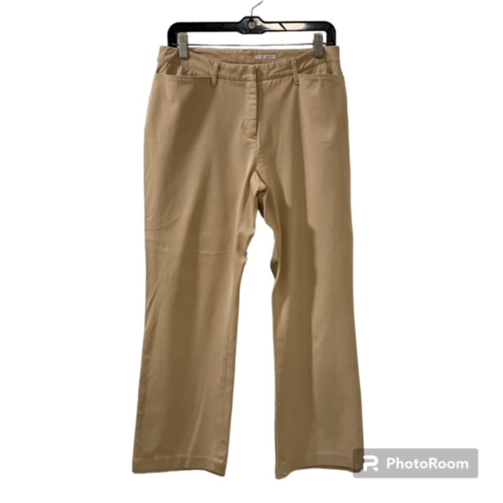 Halogen Womens Mid Rise Flat Front Khaki Chino Pants Trousers Size 8